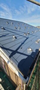 スレート屋根棟積み替え工事after