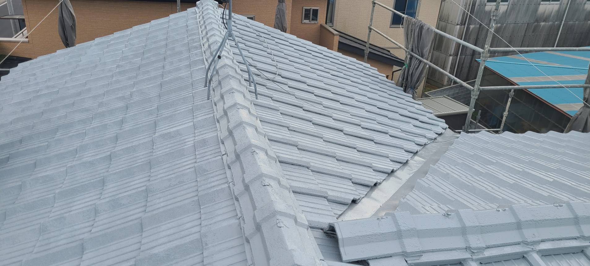 スレート屋根塗装工事before