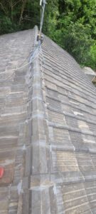 スレート屋根棟積み替え工事after