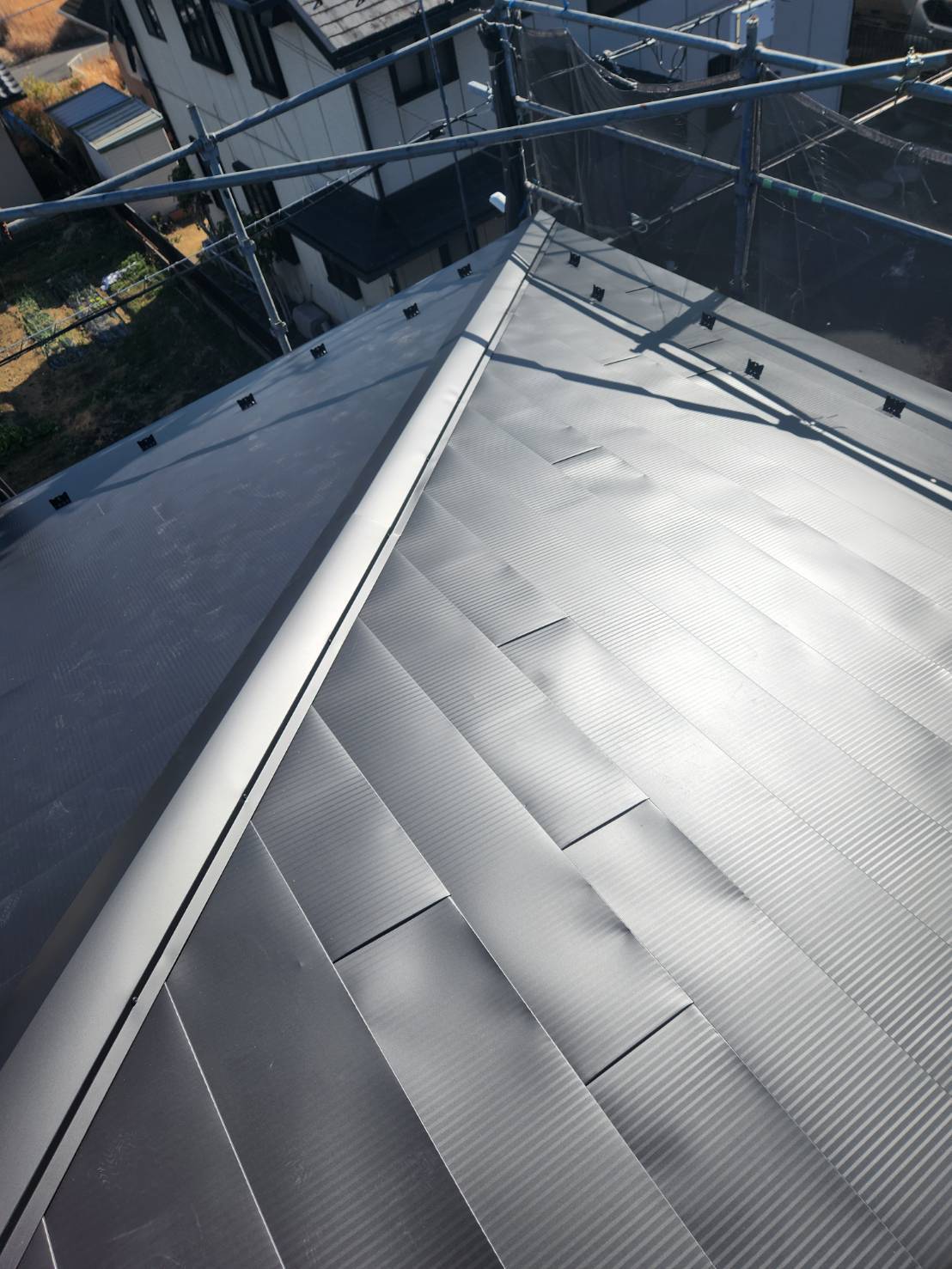 折半屋根部分修理after