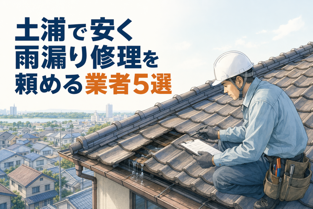 土浦で安く雨漏り修理を頼める業者5選